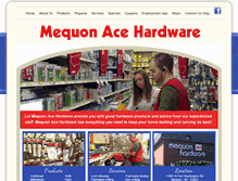 Tablet Screenshot of mequonacehardware.com